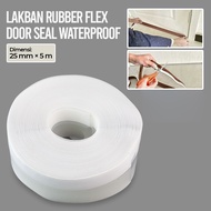 Duct Tape Rubber Flex Door Seal Strip Bottom Seal Waterproof 25mm x 5m - TP39 - Transparent