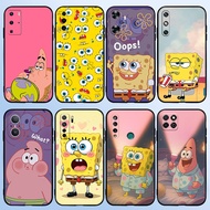 【B+19】SpongeBob for Huawei Y9A Y5  Y6s  Y6 Pro Y7 Y9 Prime TPU soft silicone shockproof luxury black