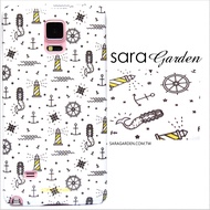 【Sara Garden】客製化 手機殼 Samsung 三星 A8Plus A8+ 2018 插畫 船舵 海星 美人魚 保護殼 硬殼