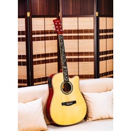 Cranberries 41' inches Flower Fretboard Design Acoustic Guitar with Builtin 5way Equalizer A230