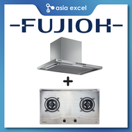 FUJIOH FR-CL1890 90CM CHIMNEY HOOD + FUJIOH FH-GS6520 SVSS 2 BURNER STAINLESS STEEL GAS HOB