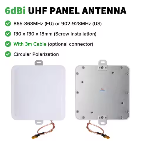 TH130B 902-928MHz 865-868MHz UHF RFID Mini Size Circular 6dbi Panel Antenna for Outdoor Application 