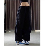 Pass black Cesar parachute pants