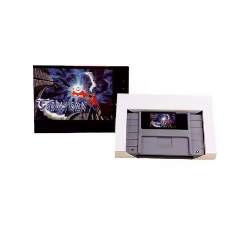 Terranigma RPG game Card for SNES EUR PAL USA NTSC 16bit Game Consoles with Retail Box Cartridge