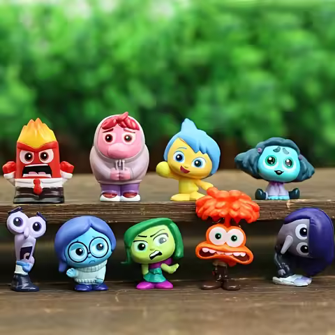 9Pcs Disney Inside Out Ornaments, Exquisite Desktop & Car Decor, Ideal Birthday Valentine New Year G