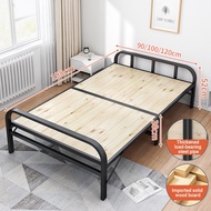 Luxe Home Haven Katil Lipat Foldable Bedframe Solid Wood Bedroom Furniture Katil Single Besi Lipat Katil Bujang Portable Office Bed Rangka Katil 床架