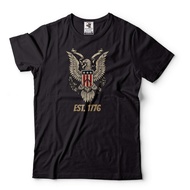 Mens Eagle Est 1776 Shirt American Eagle Tee Patriotic Tee Us Freedom Shirt