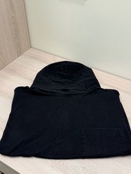 Muji labo 粗織帽踢/黑