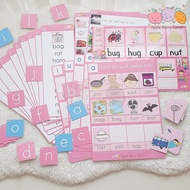 BASIC PHONICS CVC EQUIVALENT TO MONTESSORI PINK SERIES