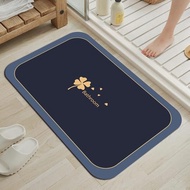 cked Bathroom Mats, Stain Resistant Quick Dry Bathroom Rug for Tub and Shower,Home Decor (Navy Blue-