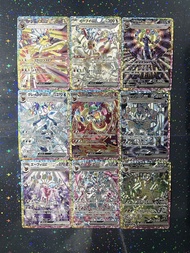 Bộ Thẻ Giao Dịch Eeveelution Anime Chất Lượng Cao 9 CÁI - Bao Gồm Eevee Umbreon Sylveon Leafeon Vapo