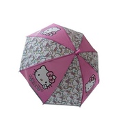 Payung Kanak-Kanak Perempuan Hello Kitty Pink Payung Budak Sekolah Payung Travel Corak Cartoon Kids 