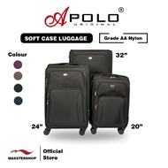 (1PCS) APOLO Soft Case Luggage / Fabric Luggage / Suitcase (Nylon) Four Wheel 360 Degree Luggage MD2