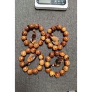 100% Natural Arborvitae Ya-bai Wood Bead String Beaded Bracelet Decoration 80032