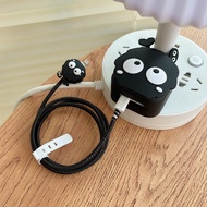 Cute Totoro Charger Cover only for iPhone 35w A2579/A2571 Two port charger square Charger protective