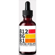 NUSAVA (2) Vitamin B12 Liquid Supplement Contains B6, B1