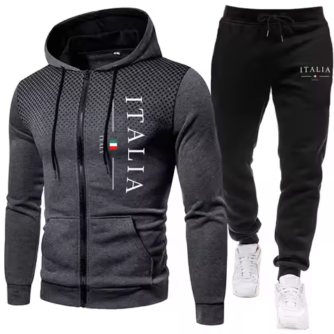 Fall/Winter Popular Men's Sport Outfits Urban Casual Sporty Jogging Sets Men's Daily Training Clothi