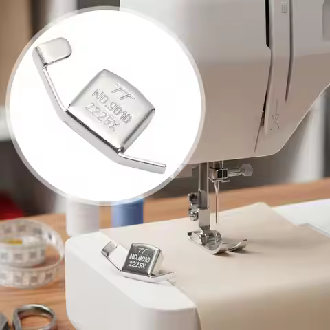 1PC Sewing Machine Stainless Steel Magnetic Adjustment Small Locator Industrial Sewing Machine Press
