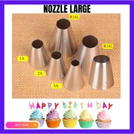 Nozzle Large Round 1A 2A 3A R16L R18L R22L Cheese Tart Buncit Piping Tip Decorating Pastry Cake Crea