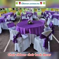 glamour monoblock chair ribbon mahaba/ chair ribbon for catering/special occassions/any events
