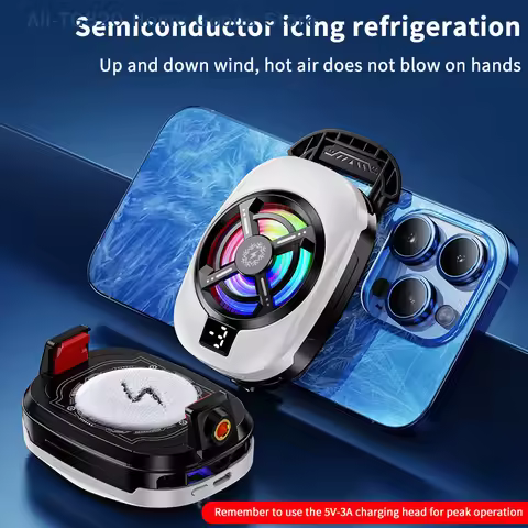[TG820]Semiconductor Mobile Phone Cooling Fan Radiator Back-Clip For Games/Live Streaming Phone Cool
