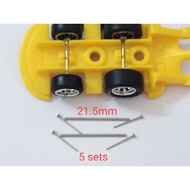 5 Sets Adjustable Axle for 1/64 Hot Wheels Short Pendek Kool Kombi Axle Sambung