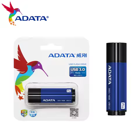 Original ADATA S102 USB Flash Drive16GB pendrive High speed USB3.1 Read speed up tp 200MB/s Metal pe