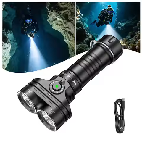 Wurkkos DL05 Diving Flashlight 6000 Lumens Rechargeable 26800 Battery Magnetic Switch 2026 New Model