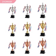 ZHOMKI89 Trophy Cup, Metal Cup Large Size Award Cup, Winner Trophy Plastic Sculpture Customizable Go