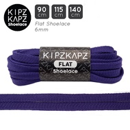 KIPZKAPZ FS37 Electric Purple 90cm 115cm 140cm - Flat Shoelaces Flat Shoelaces 6mm