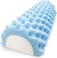 Zenesse Half Moon Bolster Pillow - Superior Knee Pillows for Sleeping for Back Pain. Cooling Gel Memory Foam Knee Bolster Half Moon Pillow with Bamboo Cover, Bolster Pillow for Legs, Back, &amp; Knees