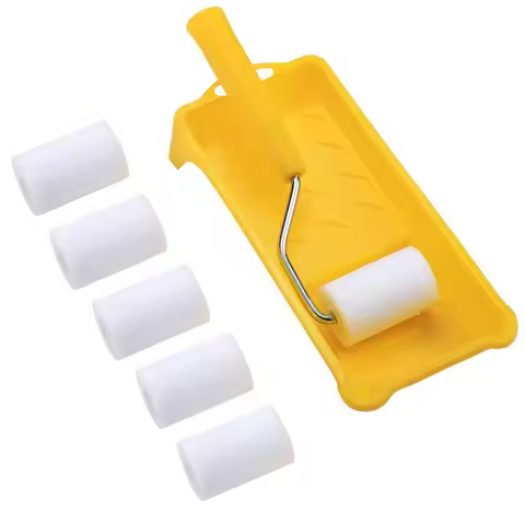 Small Roller Handle Painting Repair Brush Small Roller Handle Handle Painting Repair Brush Plastic R