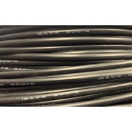 12AWG Flexible High Temperature Silicone Wire 1 Meter (Black) (Silicone-Wire-12AWG-B)