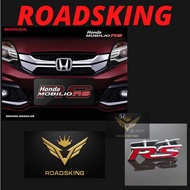 [ BESI MATERIAL ] HONDA ACCORD CIVIC FD FB FC FIT JAZZ GK5 Red Metal RS Logo Front Grille Emblem