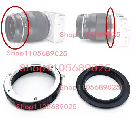 NEX to 49 52 55 Reverse Macro Ring Filter Adapter for Sony E Mount A6700 A6600 A6500 A7III A7SII A7R