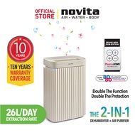 novita Dehumidifier + Air Purifier The 2-In-1 ND26+ with 10 Years Full Warranty