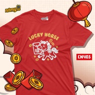 CNY03 - NTMY CNY 2026 Collection Horse Chinese New Year Cotton Family Reunion T-shirt