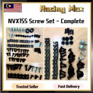 Yamaha Aerox NVX 155 NVX155 Aerox155 Body Cover Screw Full Set Skru Handle Complete Nut Bolt Frame Leg Shield