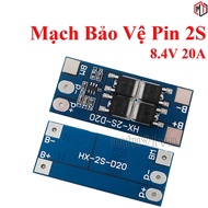 Mạch Bảo Vệ Pin Li-Ion 18650 2S 7.4V - 8.4V 10A 2S-D20 / HX-2S-D20