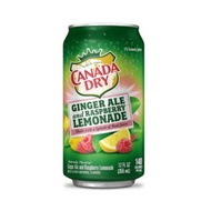 Canada Dry Ginger Ale and Raspberry Lemonade Soda 紅桑子檸檬味薑汁汽水 12oz / 355ml 【078000037036】