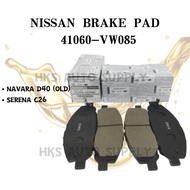 NISSAN NAVARA D40 (OLD),SERENA C26 FRONT BRAKE PAD (41060-VW085)