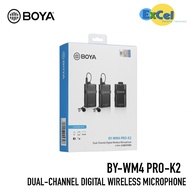 BOYA BY-WM4 PRO K2 DUAL CHANNEL DIGITAL WIRELESS MICROPHONE FOR DSLR/SMARTPHONE/CAMCORDER/PC