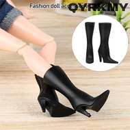 QYRKMY 1/3 1/6Doll Shoes Plastic Fashion Foot Length 2cm Long Knees Boots