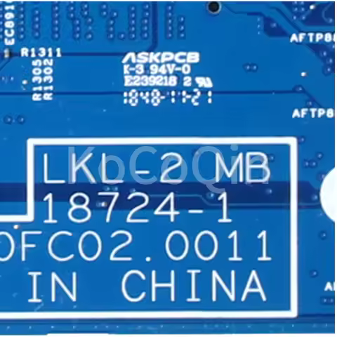 KoCoQin Laptop motherboard For LENOVO Thinkpad L390 Mainboard 18724-1 i3-8145U i5-8265U i7-8565U 02D