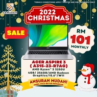 Ansuran Mudah Bulanan Gaming Laptop | ACER Aspire 3 Ryzen 3 | Tanpa Deposit | Tanpa Kad Kredit | Tan