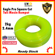 EAGLE PRO 2kg 2.4mm Brush Cutter Trimmer Line Tali Mesin Rumput [Heavy Duty]