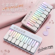Colorful Light Pocket Piano Electronic Piano Musical Toys Multifunctional Small Piano Children's Gif