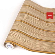 3D Wood Panel Wallpaper DARK CREAM GOLD LINE DP1261 1 ROLL UK 8MX45CM