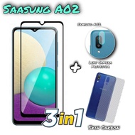 LAYAR Tempered Glass SAMSUNG A02 / M02 Anti-Scratch Color Screen Protector and Camera Protector