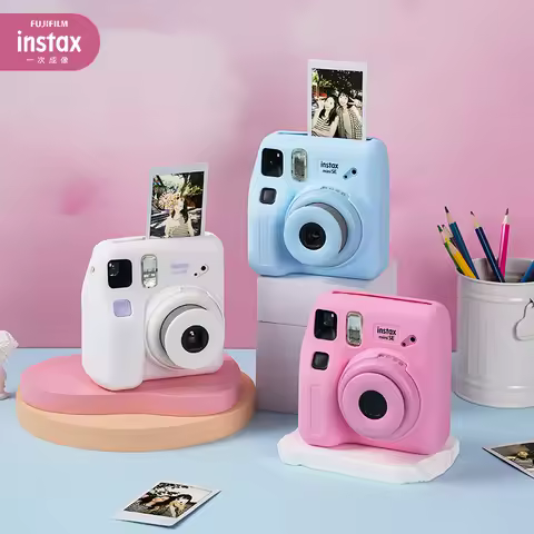 Fujifilm Instax Mini SE Mini 7 + Instant Camera Film Cam Auto-focusing Wrist Strap Birthday Gift for
